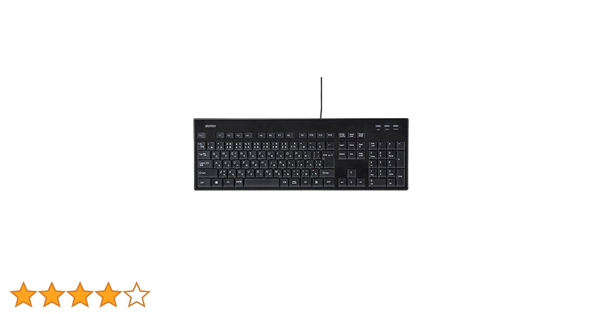 (未使用･未開封品)バッファロー BUFFALO USB接続 有線スタイリッシュキーボード ブラック BSKBU15BK 31ur5Ri++KL.jpg
